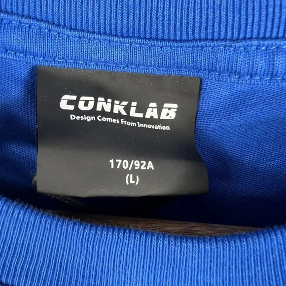 CONKLAB Men's Size Large T Shirt RARE Conk Sheep Graphic Tee Blue & White NWOT - Picture 4 of 6